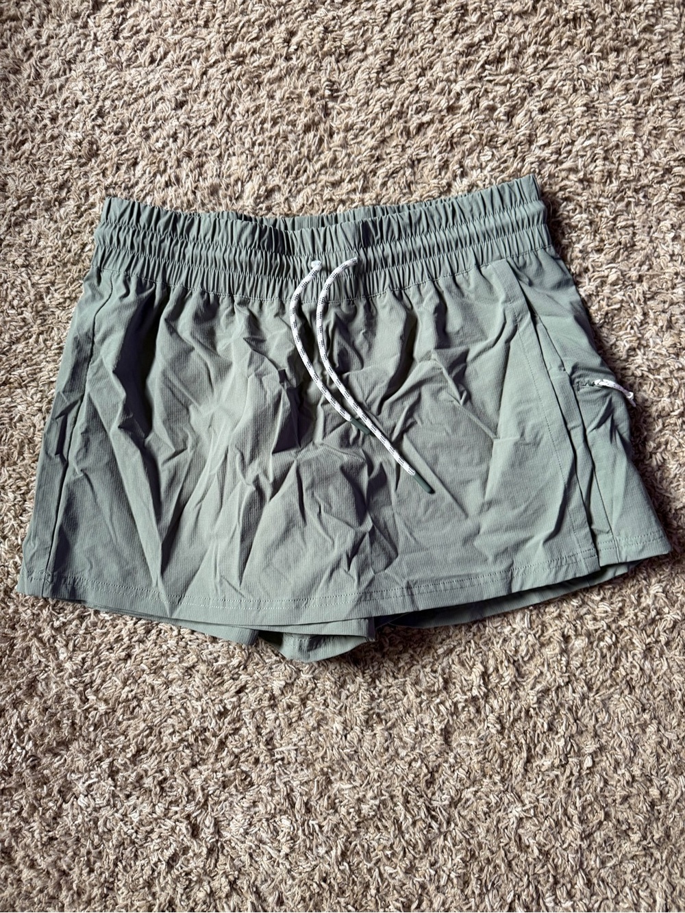 Avalanche Olive Green Athletic Skort with Drawstring